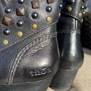Taos studded wedge heel ankle booties. Size 8. Size 39. Worn ~ 3 times.